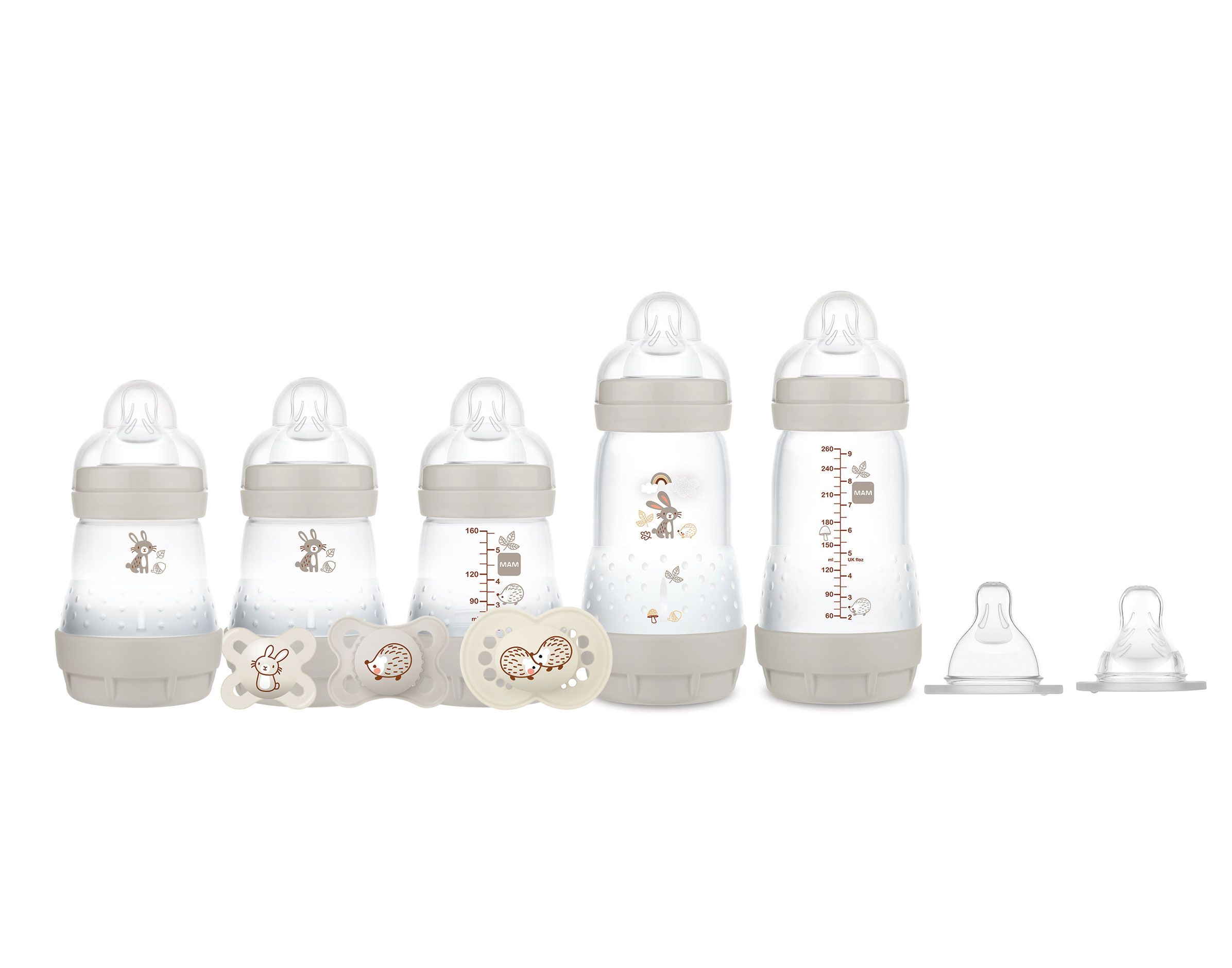 MAM Matte Starter Set - Pacifiers & Baby Bottles