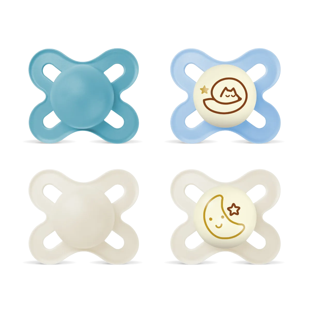 MAM Original Start Day&Night Soother Set 0-2m Blue