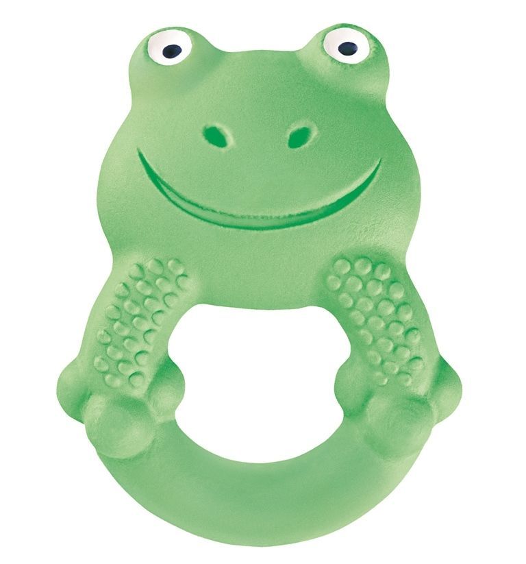 MAM MAX the Frog verde mesi 4 max la rana giocattolo morbido caucciù naturale 