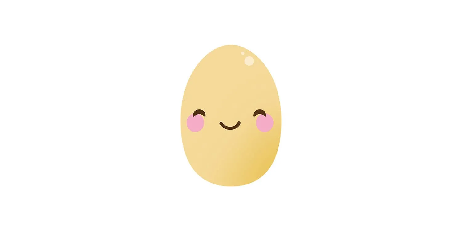 Je baby is nu ongeveer zo groot als een kippenei.