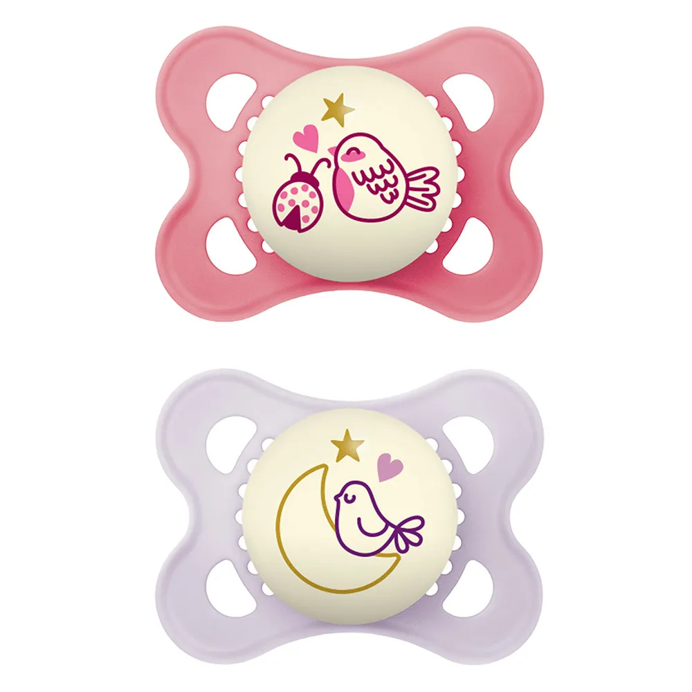 CHUPETA MAM ORIGINAL NIGHT 0-6 MESES- EMBALAGEM DUPLA ROSA