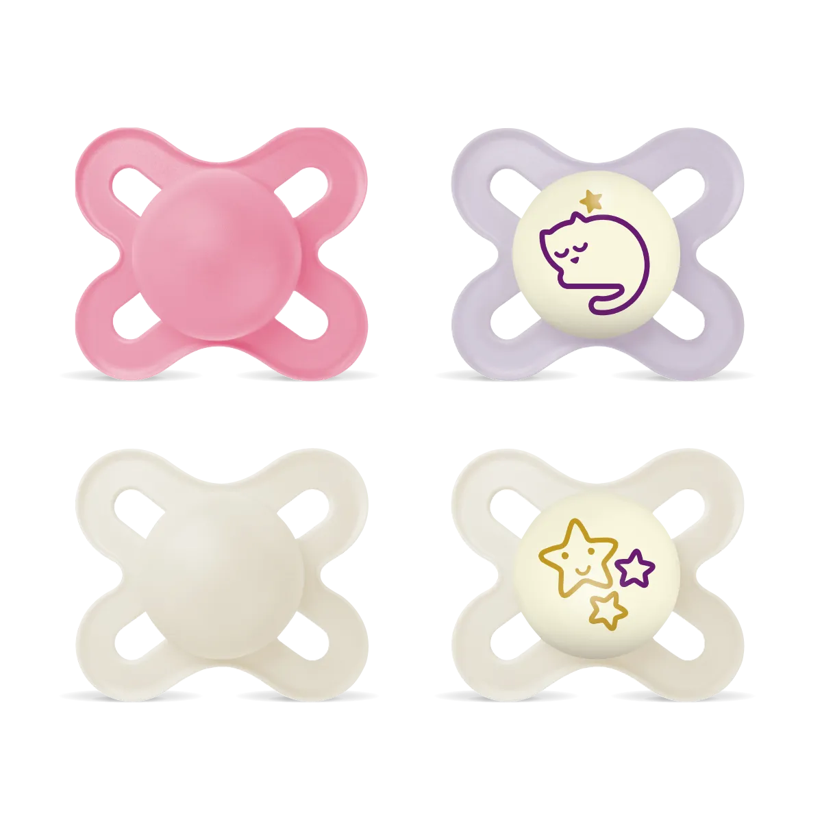 MAM Original Start Day&Night Soother Set 0-2m Pink