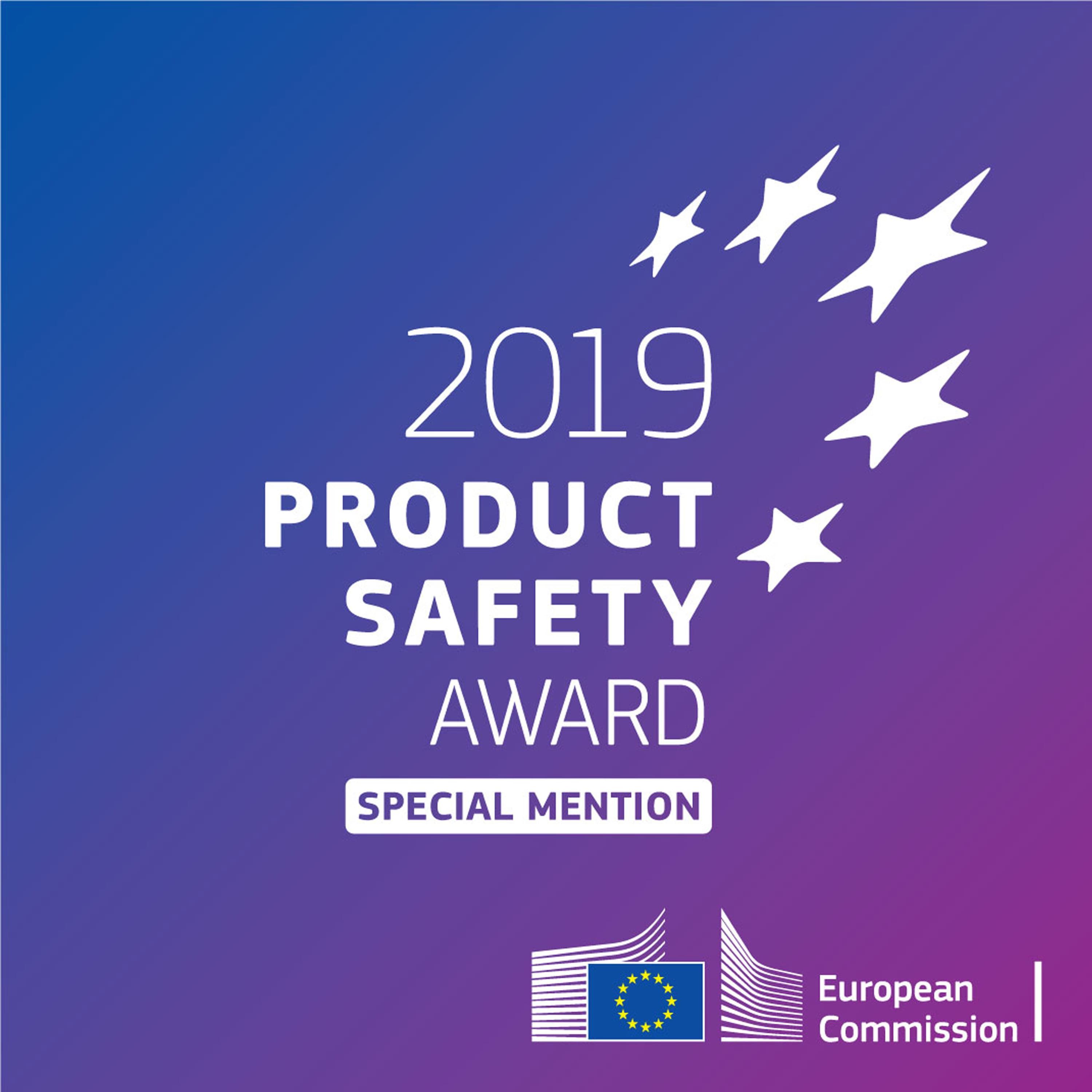 STOLTE OVER EU PRODUCT SAFETY AWARD 2019