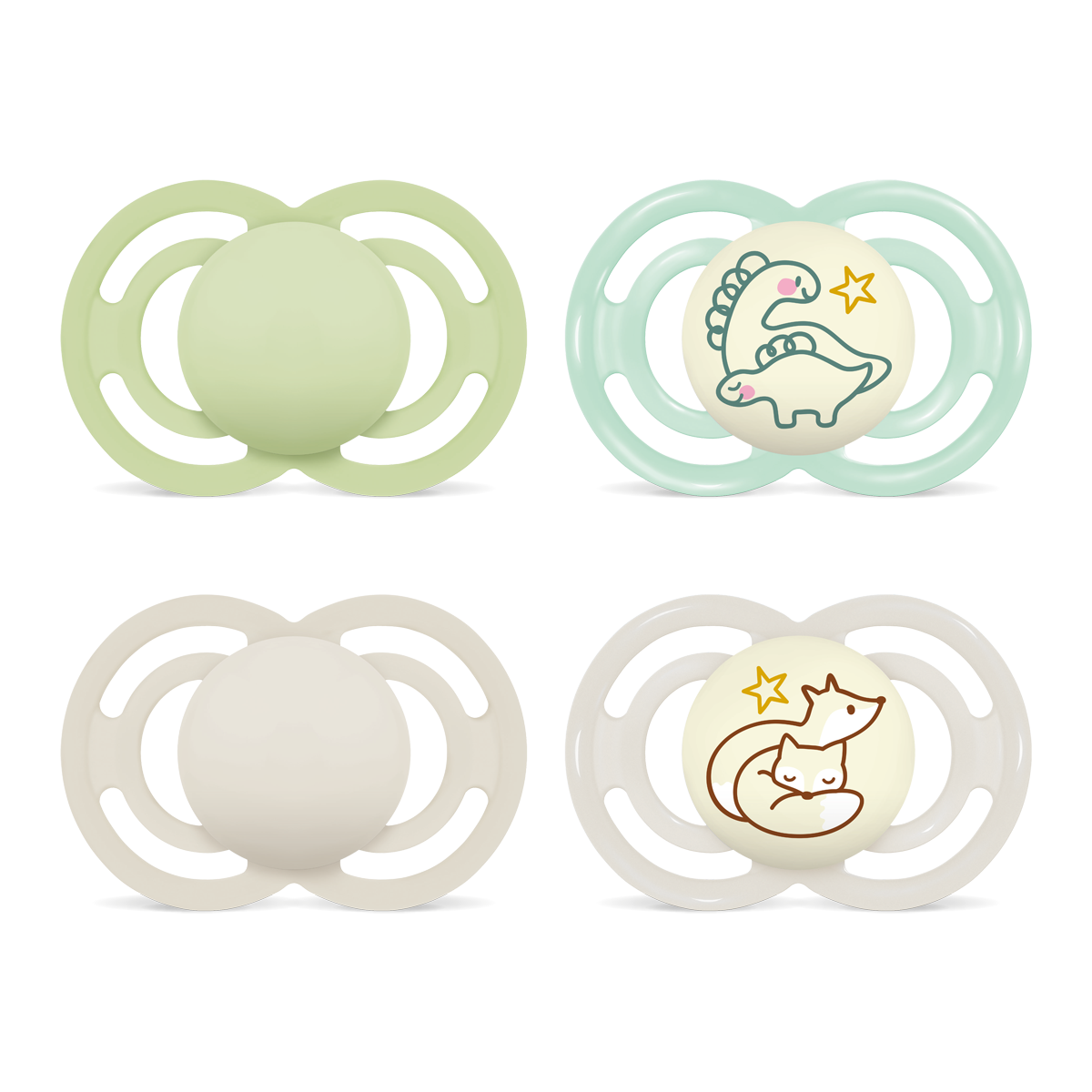 MAM Perfect Day & Night Schnuller Set 6+ Monate Neutral