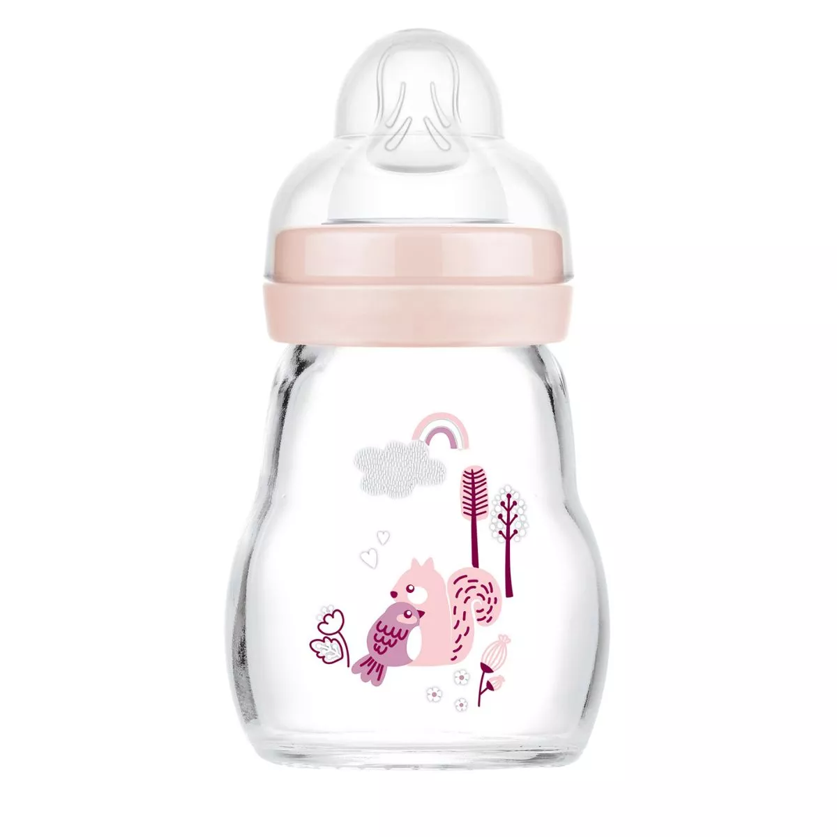 Feel Good 170ml Forest - Glass Baby Bottle