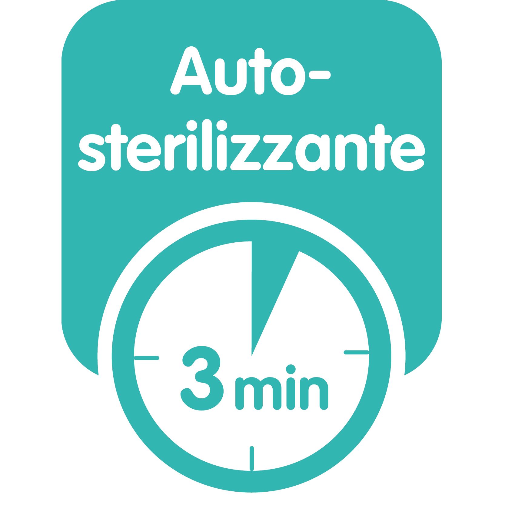 Questo prodotto dispone di funzione autosterilizzante: ideale per quando si è in viaggio