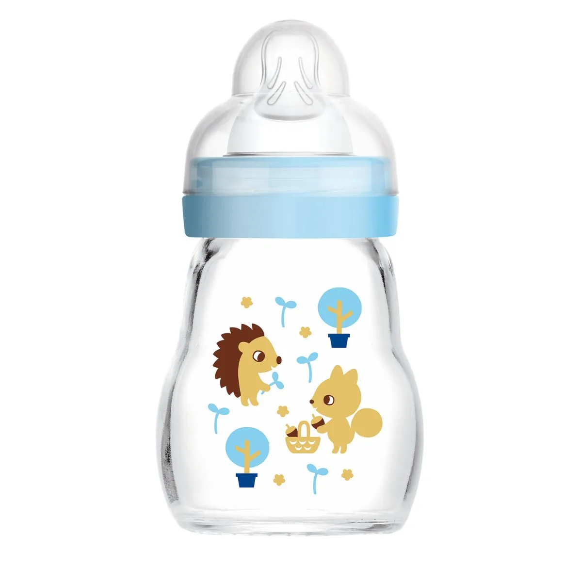 Feel Good 170ml Organic Garden - Glass Baby Bottle