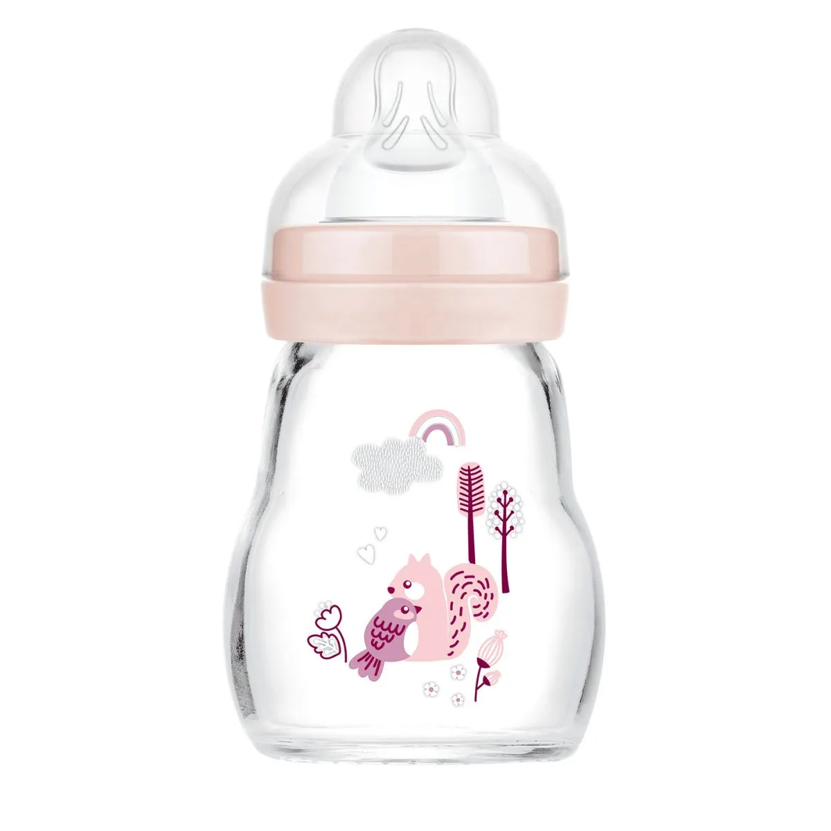 Feel Good 170ml Forest - Glass Baby Bottle