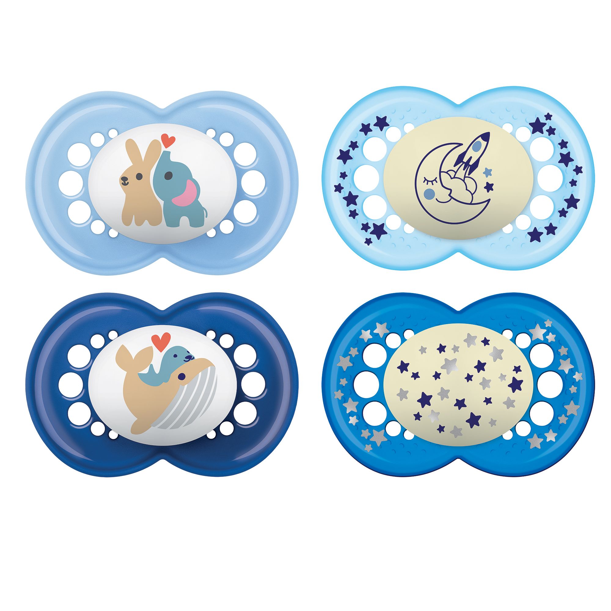 MAM Perfect Pacifier, 6+ Months, Boy, 2 Pack