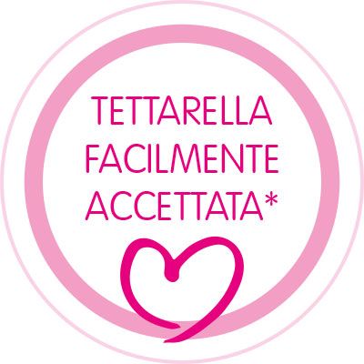  Facile accettazione: la tettarella ortodontica extra-small viene accettata facilmente dai bambini.