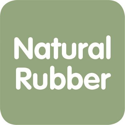  Natuurlijk rubber: natuurlijk zacht en bijtbestendig.