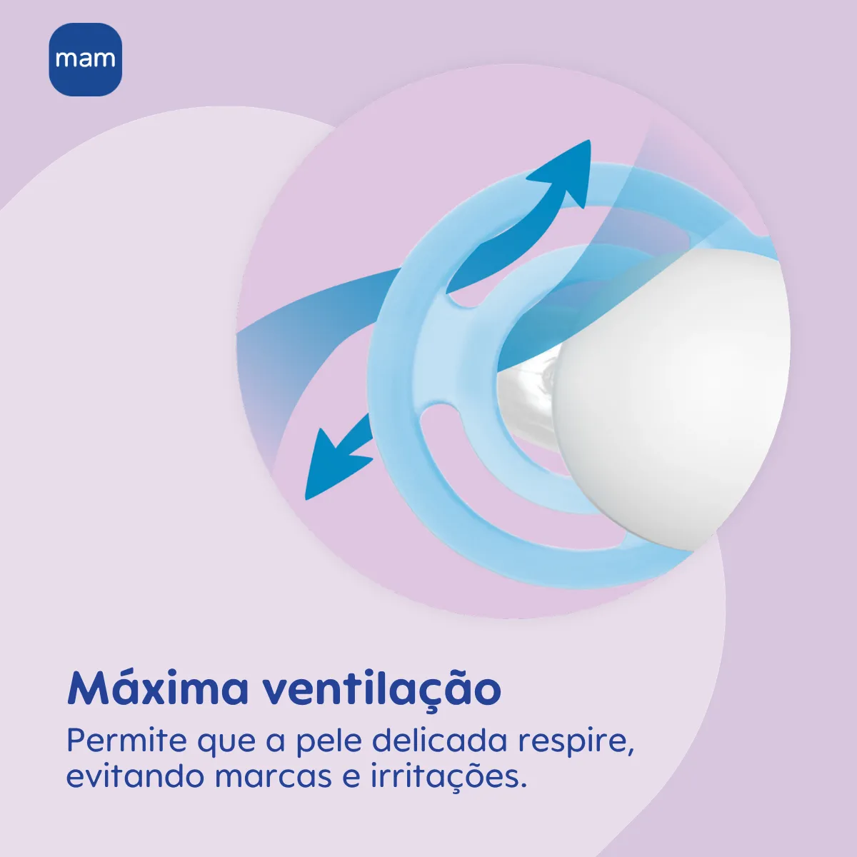 CHUPETA MAM PERFECT NIGHT 6+ MESES - EMBALAGEM DUPLA AZUL