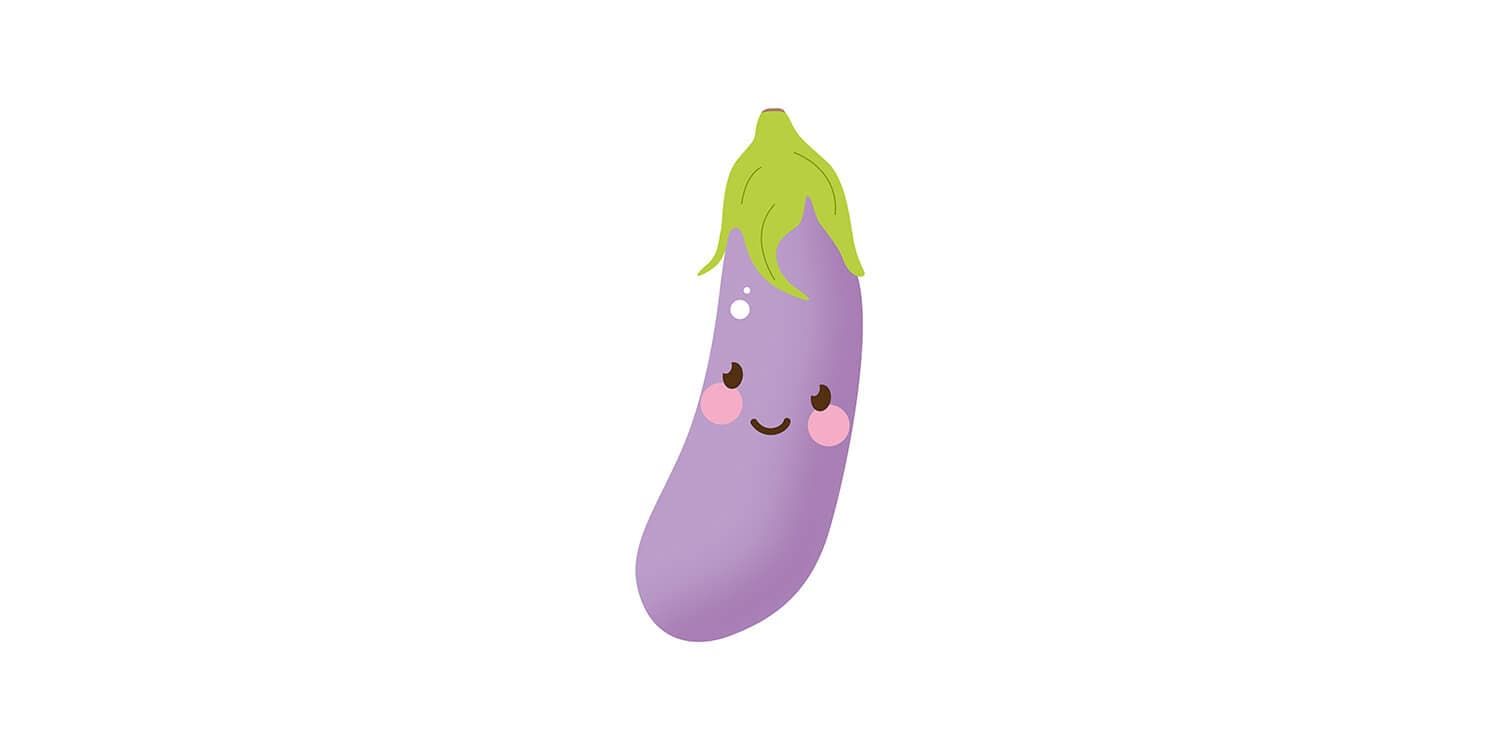 Your baby is now roughly the size of a large aubergine!