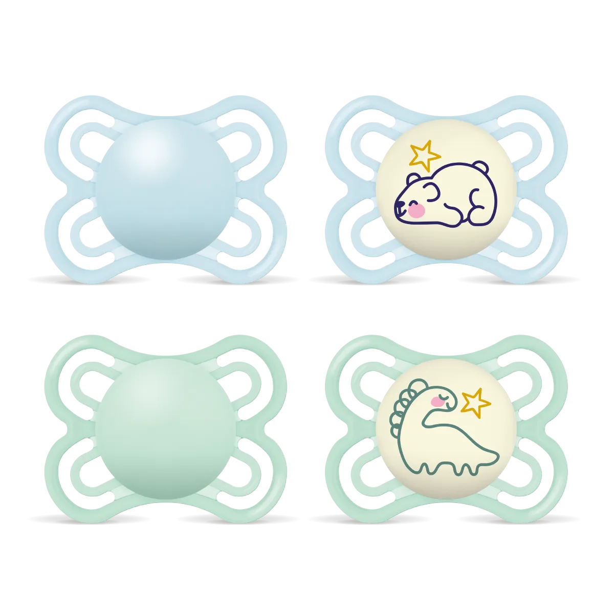 MAM Perfect Day&Night Soother Set 2-6m Blue
