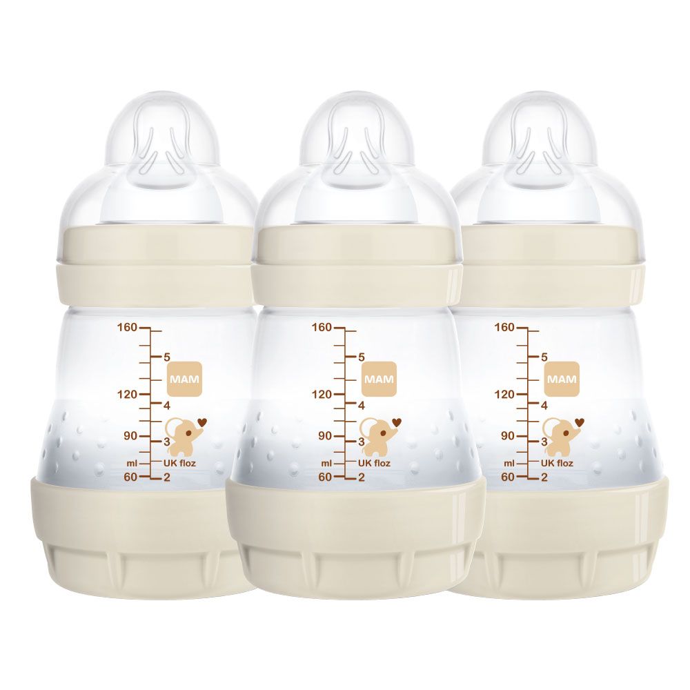 MAM Easy Start™ Anti-Colic 160ml Baby Bottle 0+ months, pack of 3