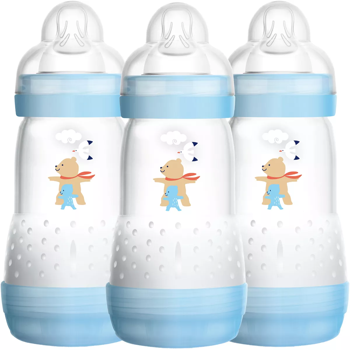 MAM Easy Start Anti-Colic Self-Sterilising Bottle - Newborn - 3 Pack  - 260ml