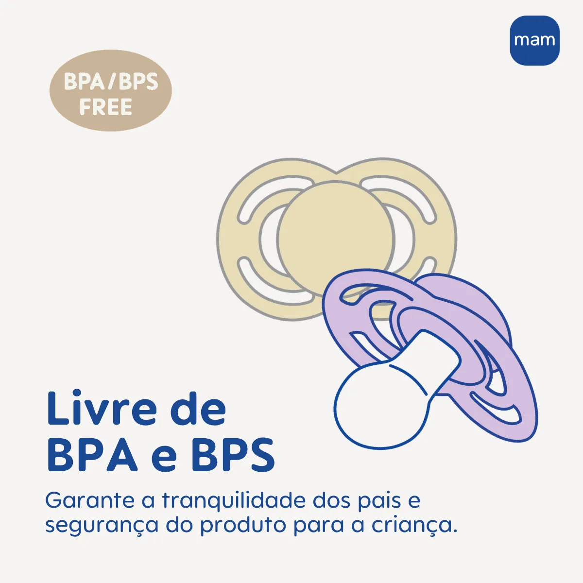 CHUPETA MAM PERFECT NIGHT 6+ MESES - EMBALAGEM DUPLA AZUL