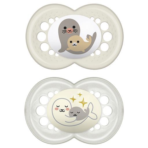 CHUPETA MAM ORIGINAL DAY&NIGHT 16+ MESES - EMBALAGEM DUPLA NEUTRA