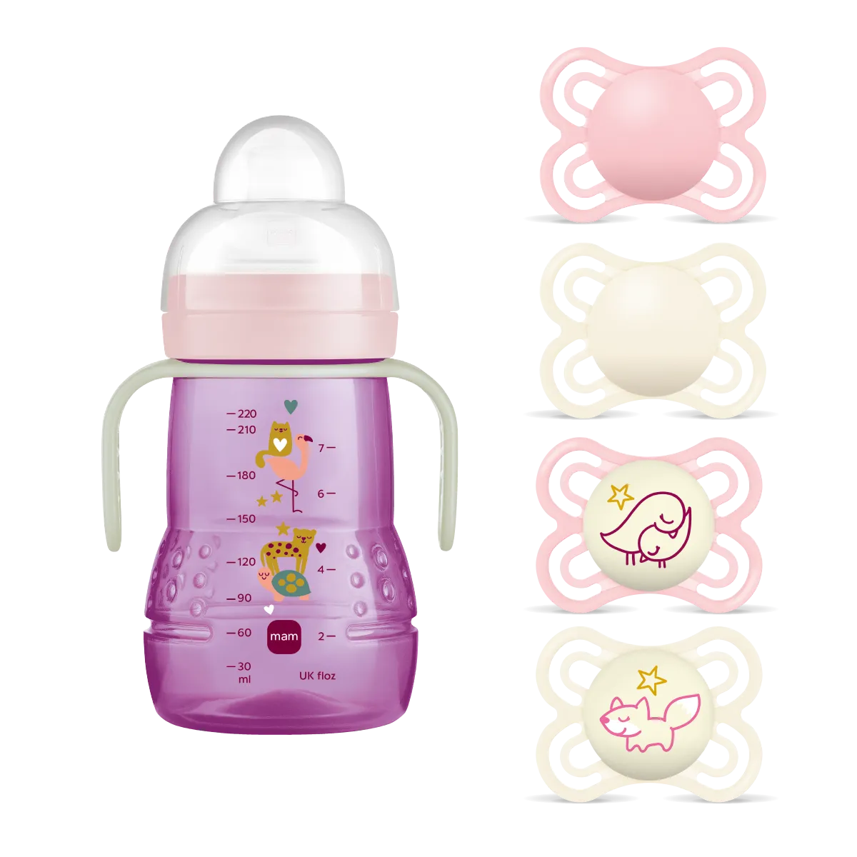 MAM Trainer+ Perfect 2-6m Day & Night Set Pink