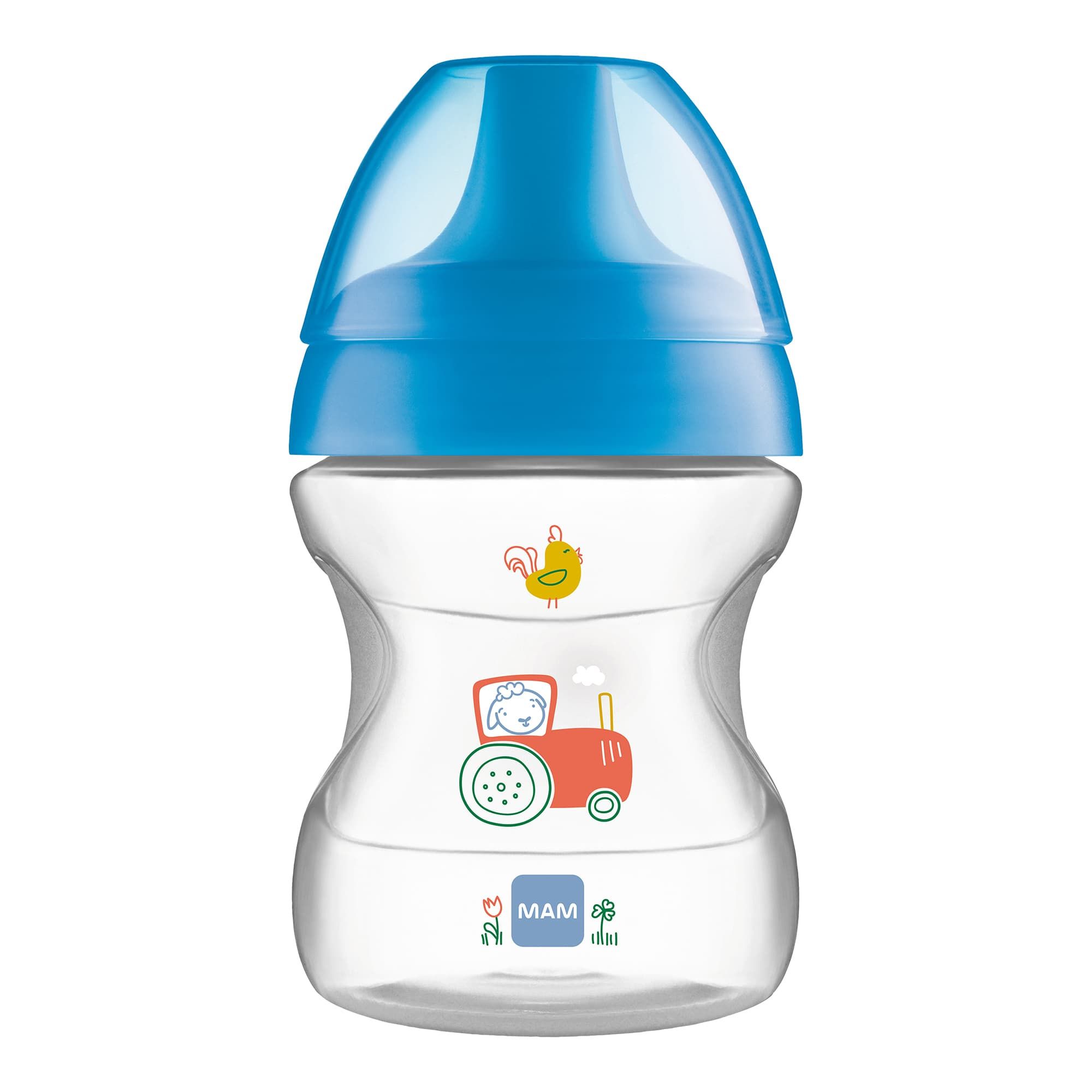 Mam Fun To Drink Baby Free Flow Cup 270ml with Handles│Non Spill│BPA Free 