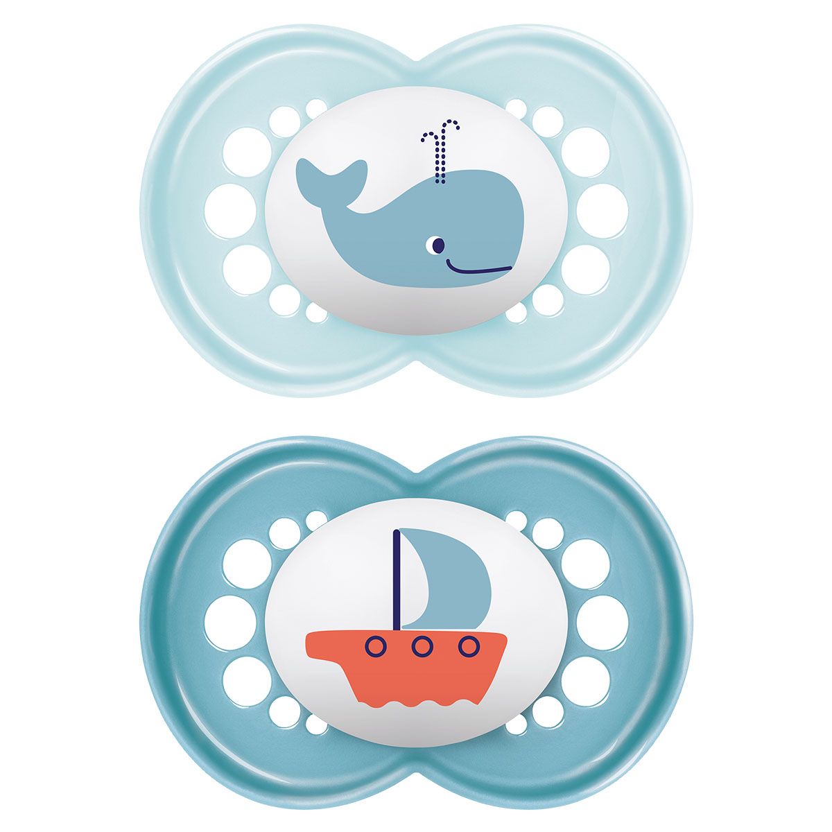 CHUPETA MAM SAYINGS 6+ MESES - EMBALAGEM DUPLA AZUL
