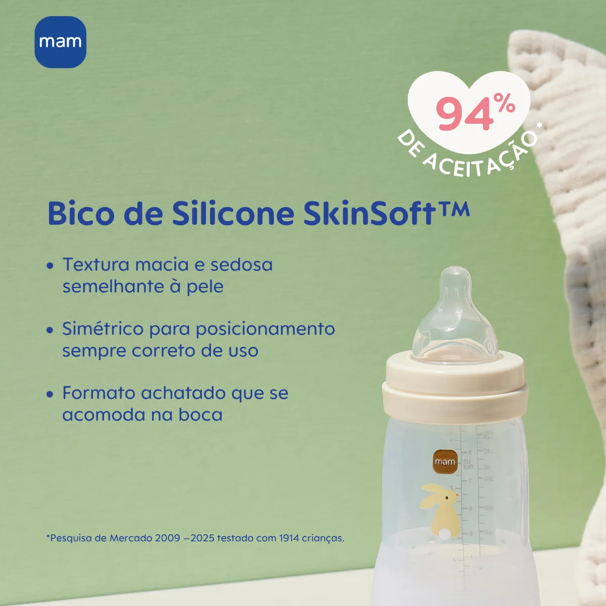 MAMADEIRA MAM EASY START 130ML - EMBALAGEM UNITARIA ROSA