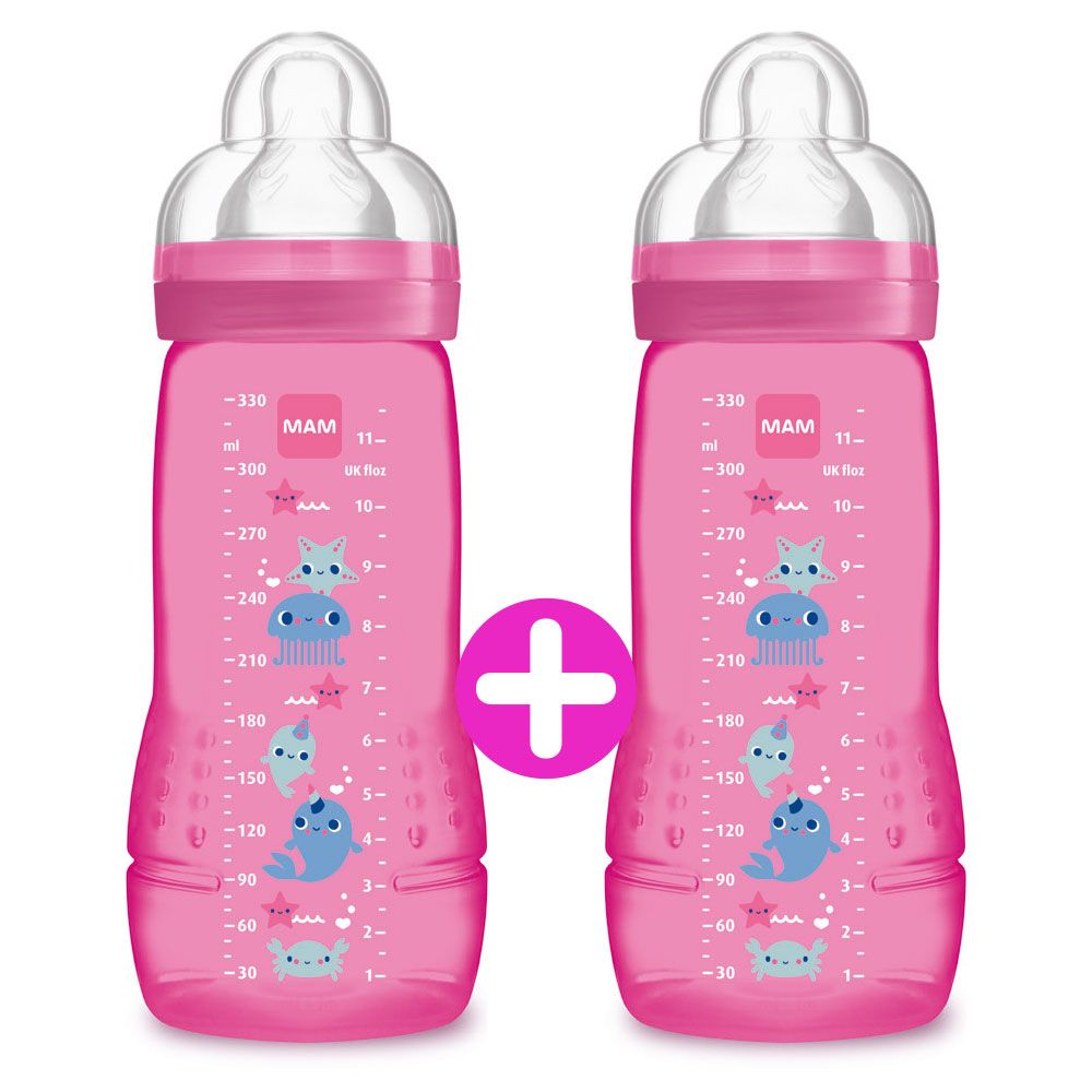 Easy Active™ Baby Bottle 330ml Deep Ocean -  Nappflaska – flerpack
