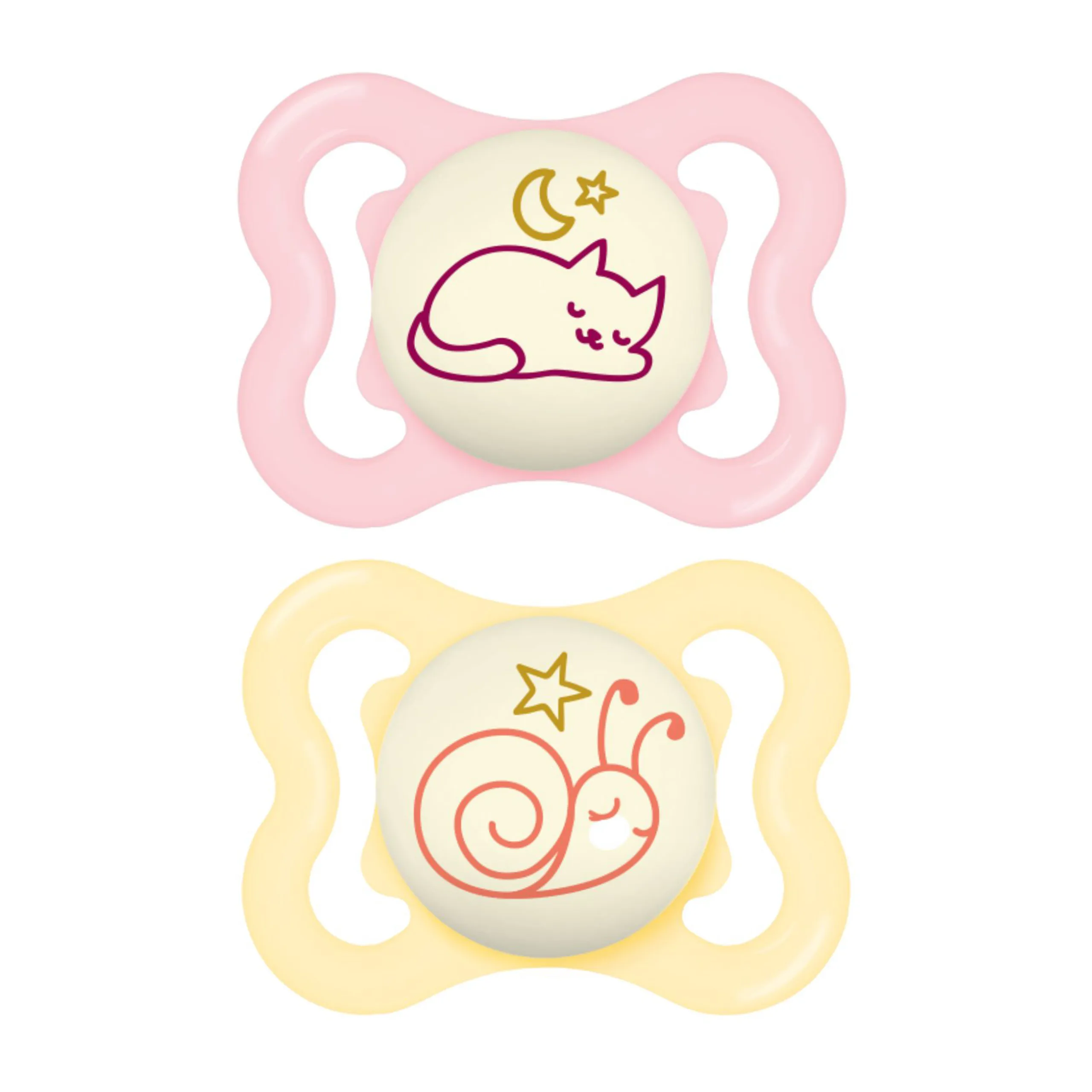 MAM Supreme Night Pacifiers 0-6 Months, 2 Pack