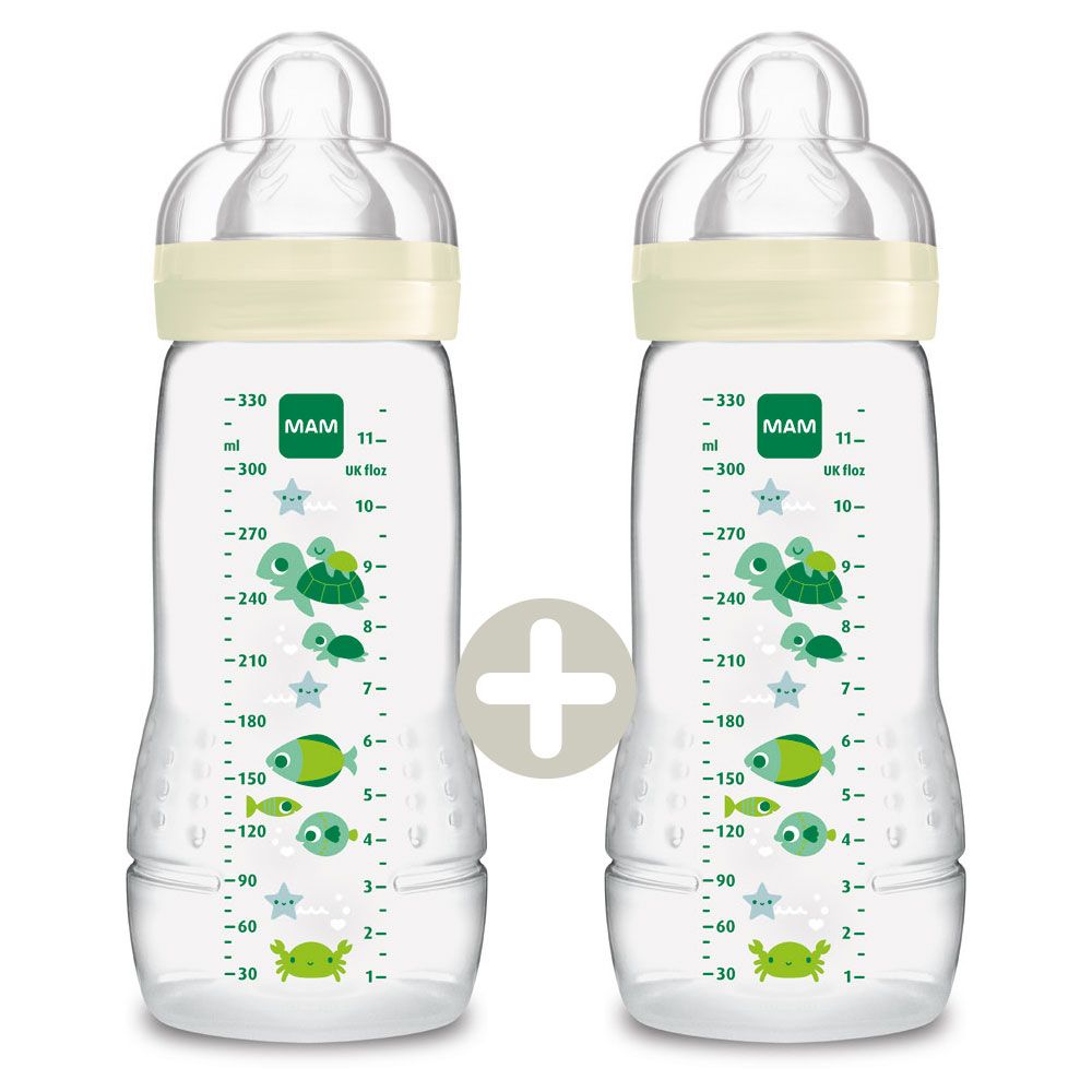 Easy Active™ Baby Bottle 330ml Deep Ocean Combi