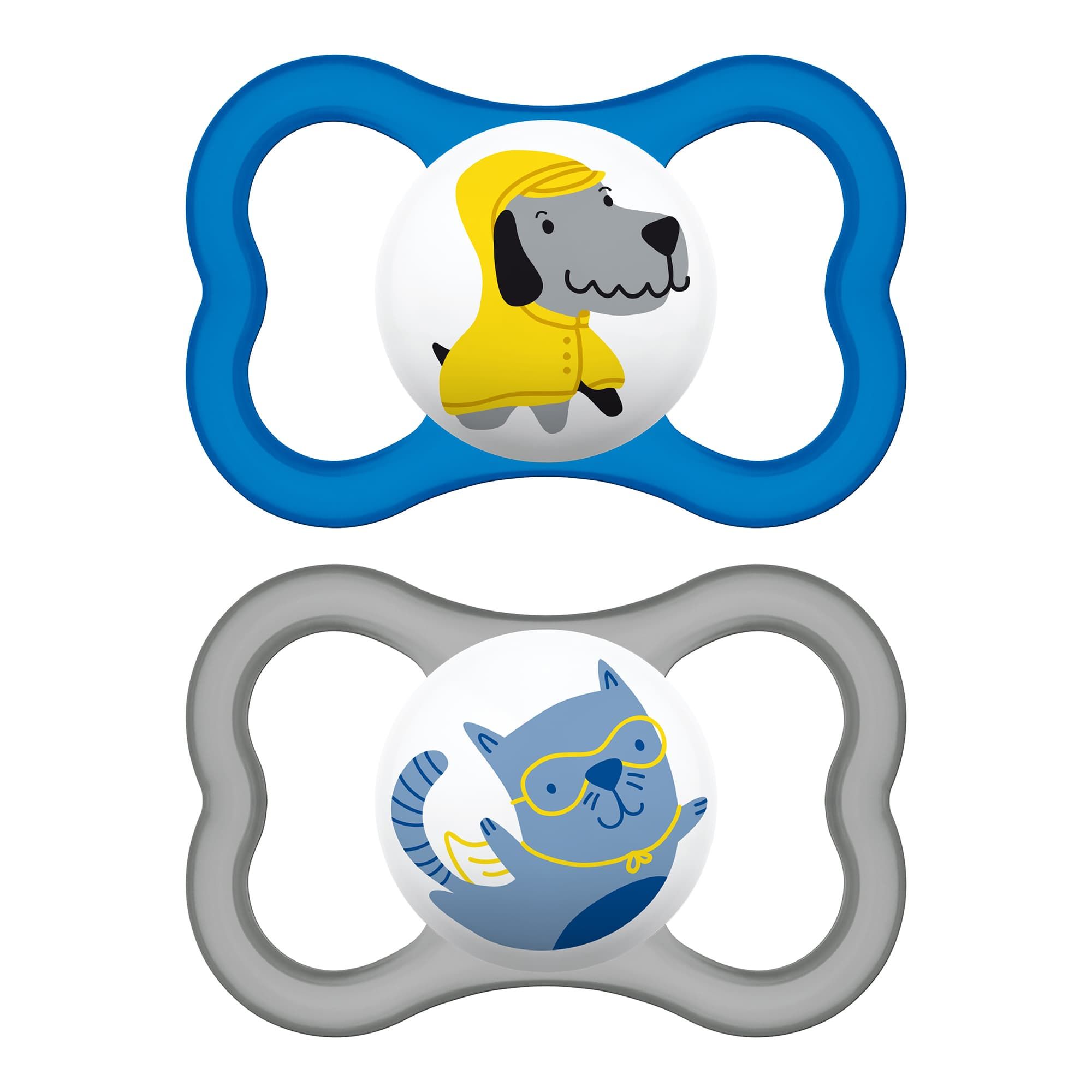 MAM Air Soother 6 mths 2 Pack Boy's Colours 
