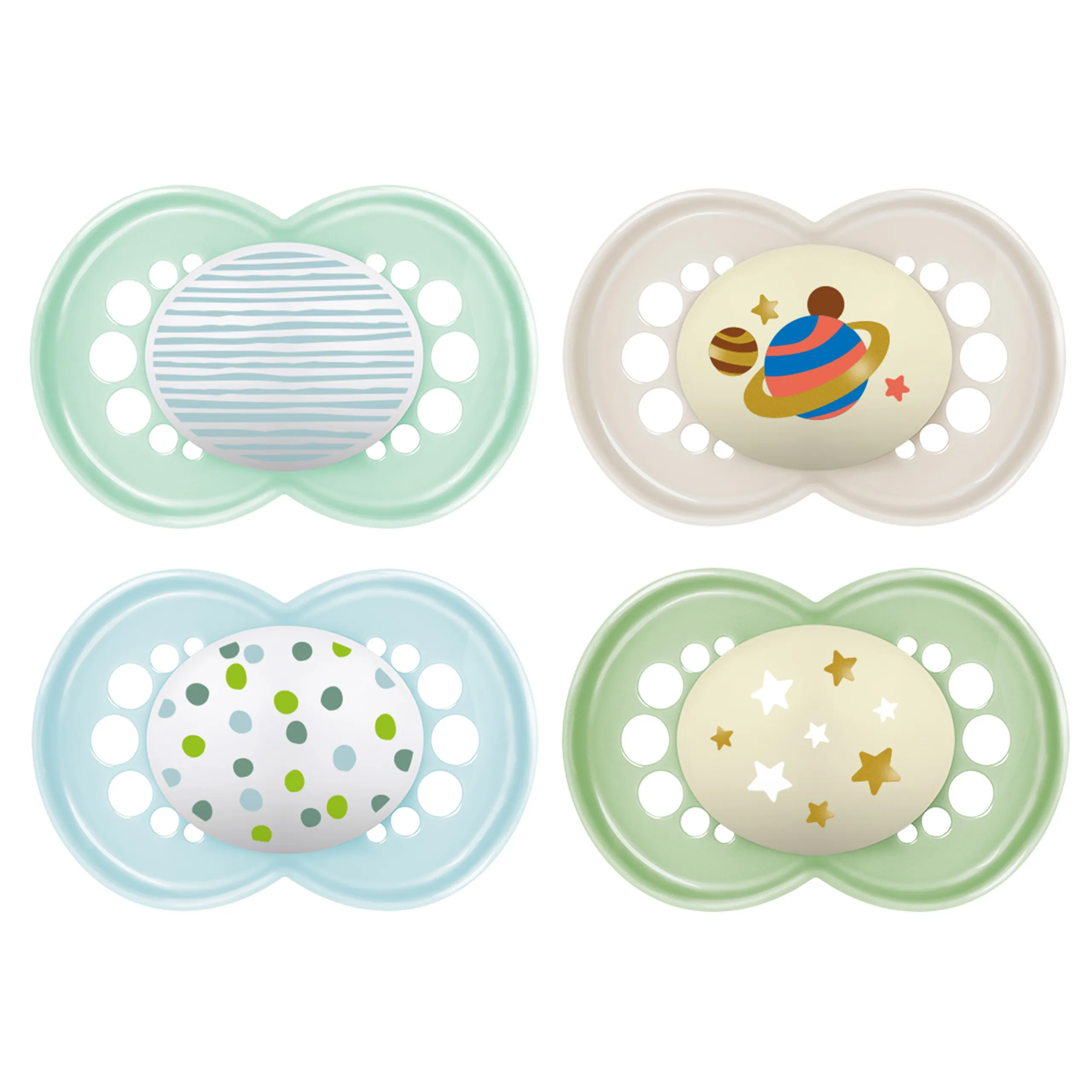 MAM Original Day & Night chupetes 6+ meses, 4 Pack