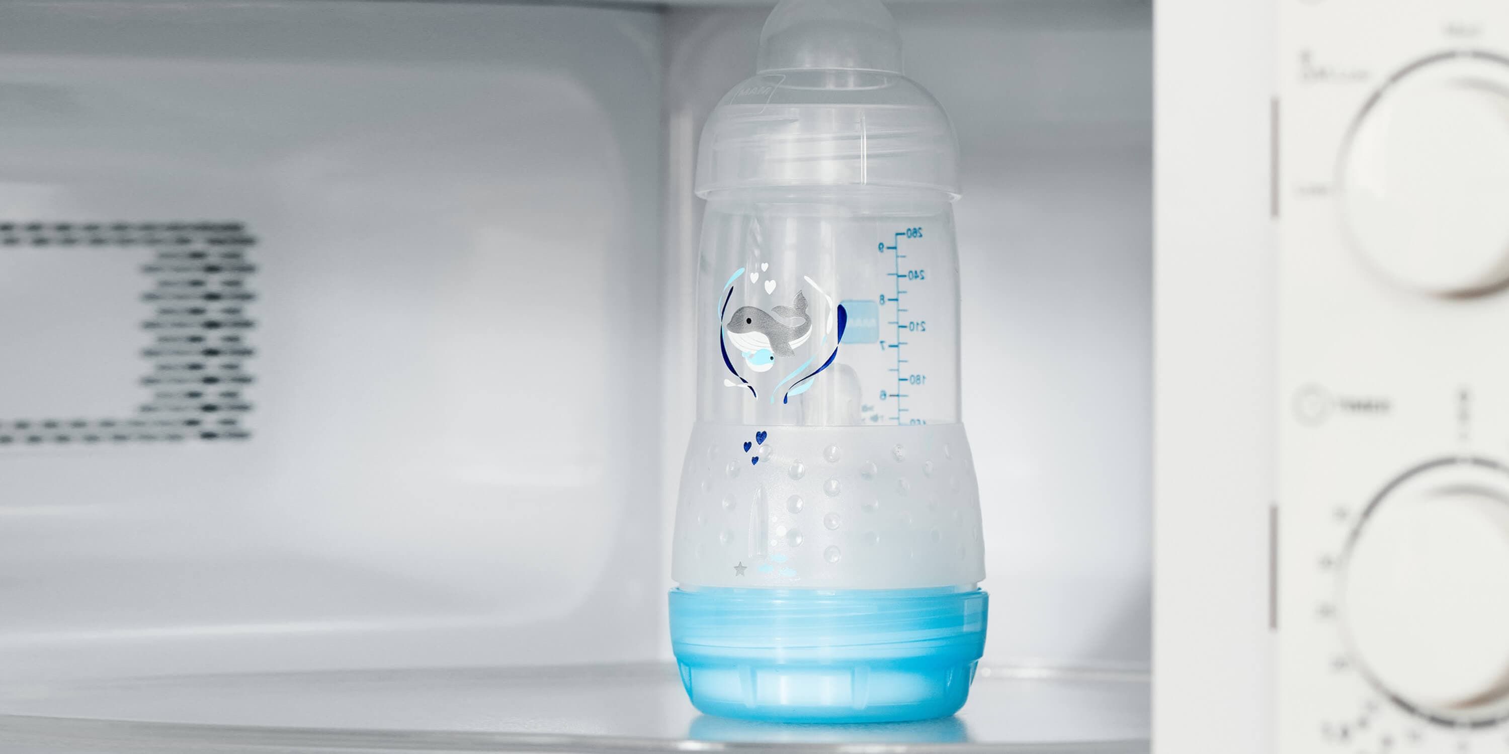 MAM Easy Start Anti-Colic Bottle in Microwave