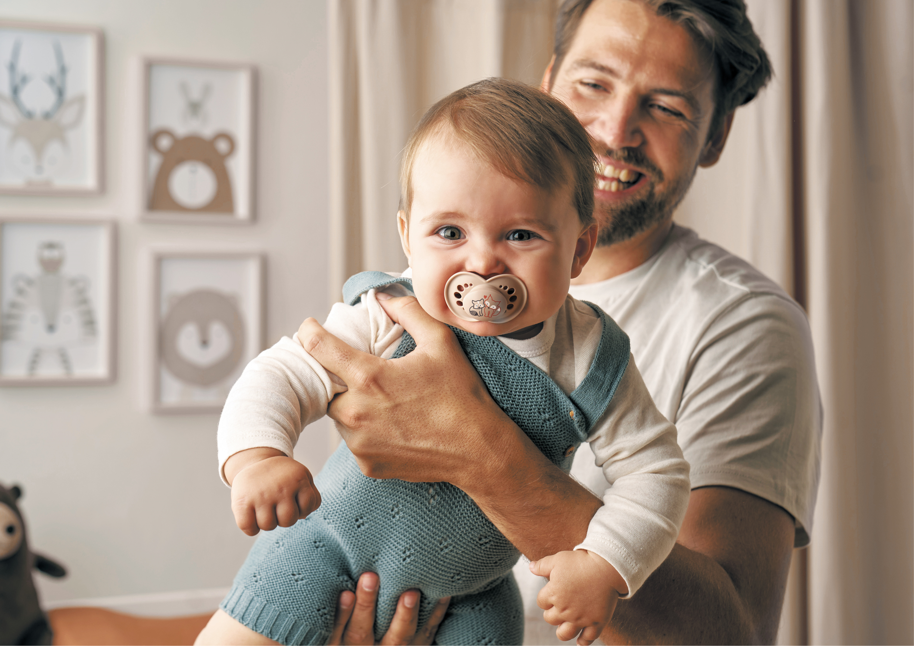 Baby with pacifier