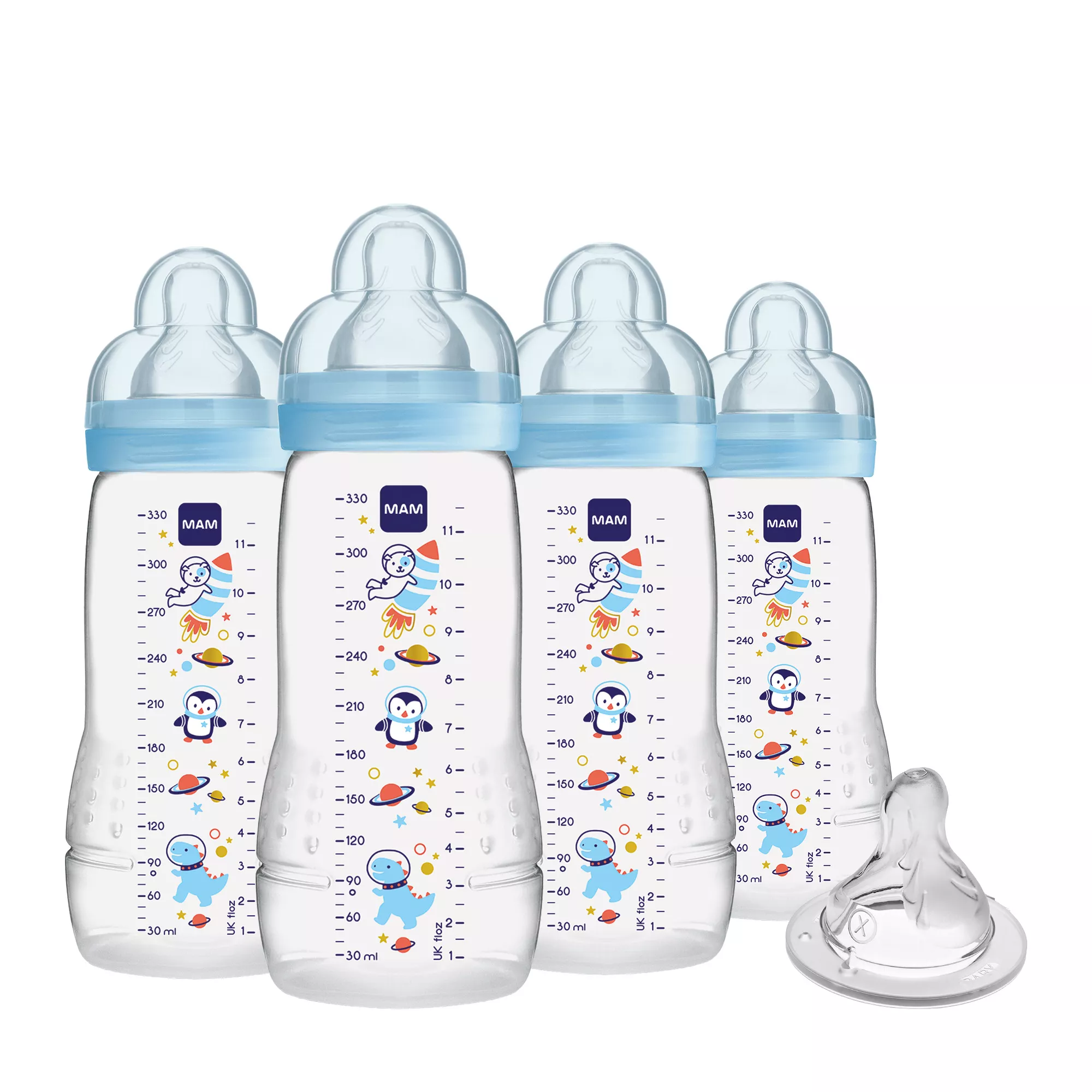 Easy Active™ Baby Bottle 11oz - 4 Pack
