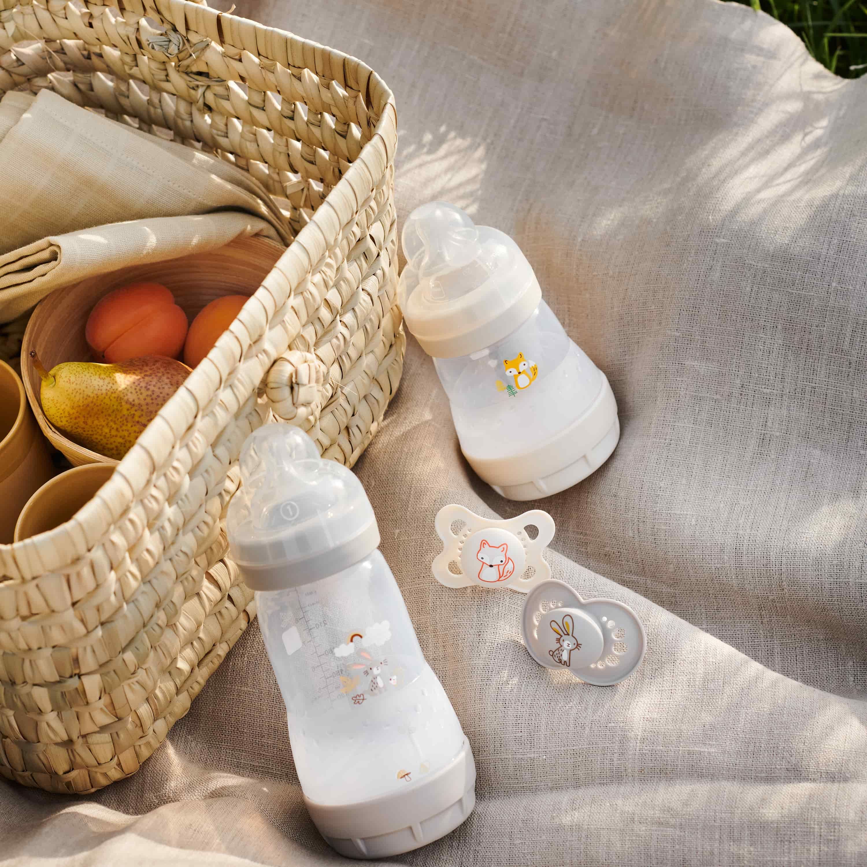 MAM Matte Starter Set - Pacifiers & Baby Bottles