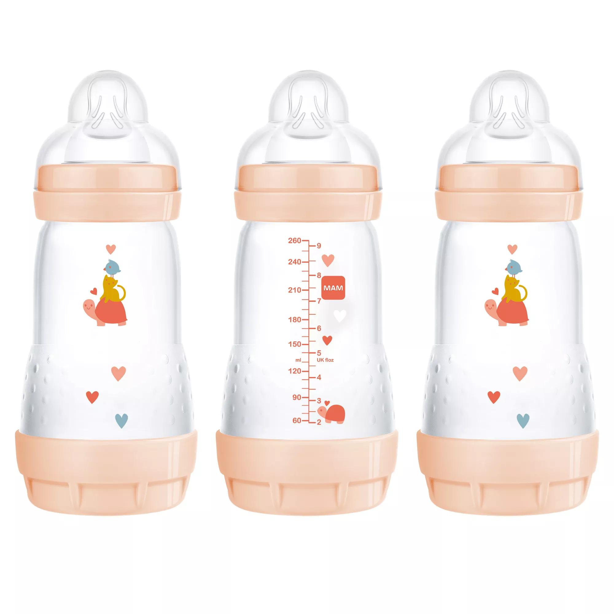 Silicone Baby Bottle 2 Pack Set - Leak Proof, Anti-Colic