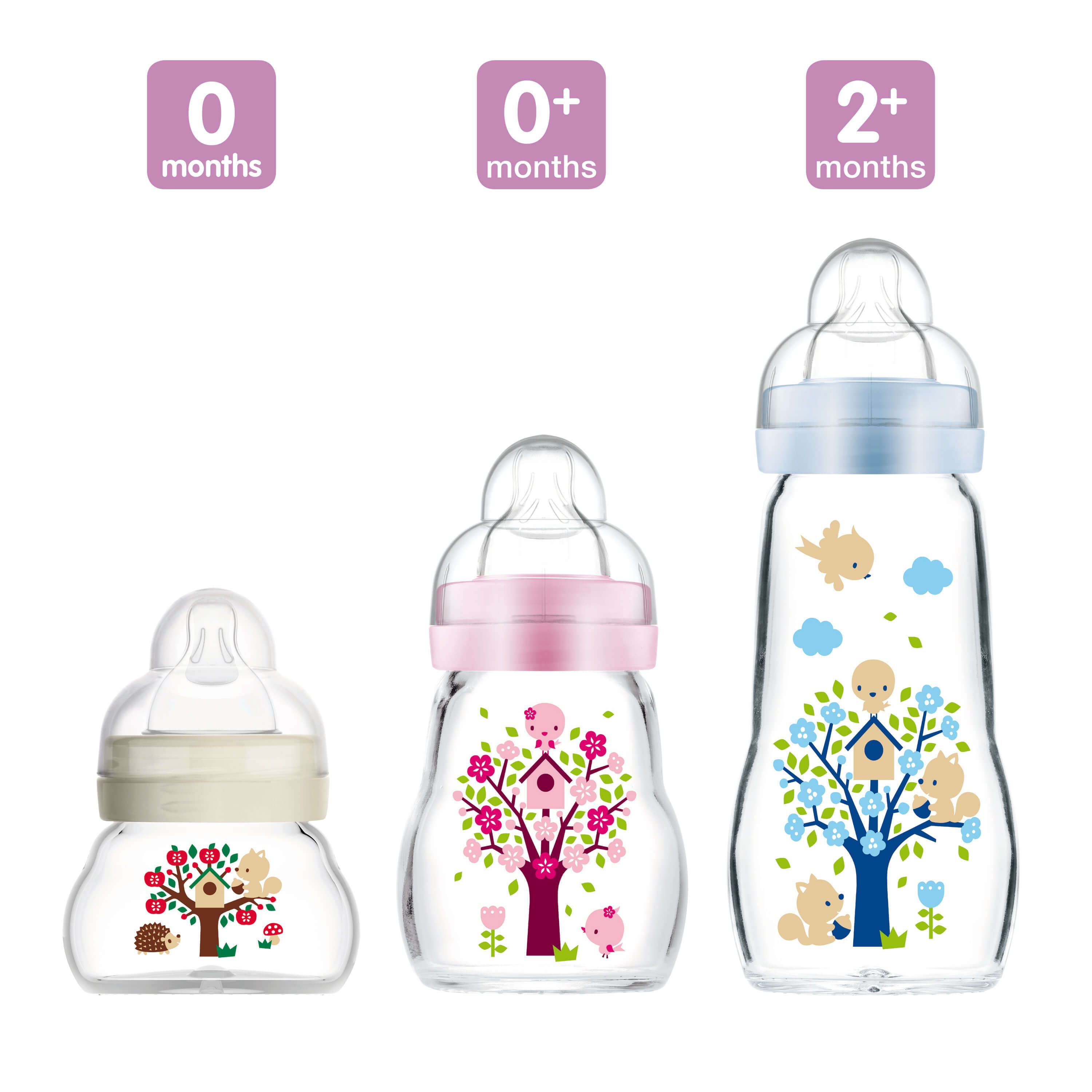 Mam Biberon Vidrio Premium Flujo 1 Para 0 Meses+ 170 ml