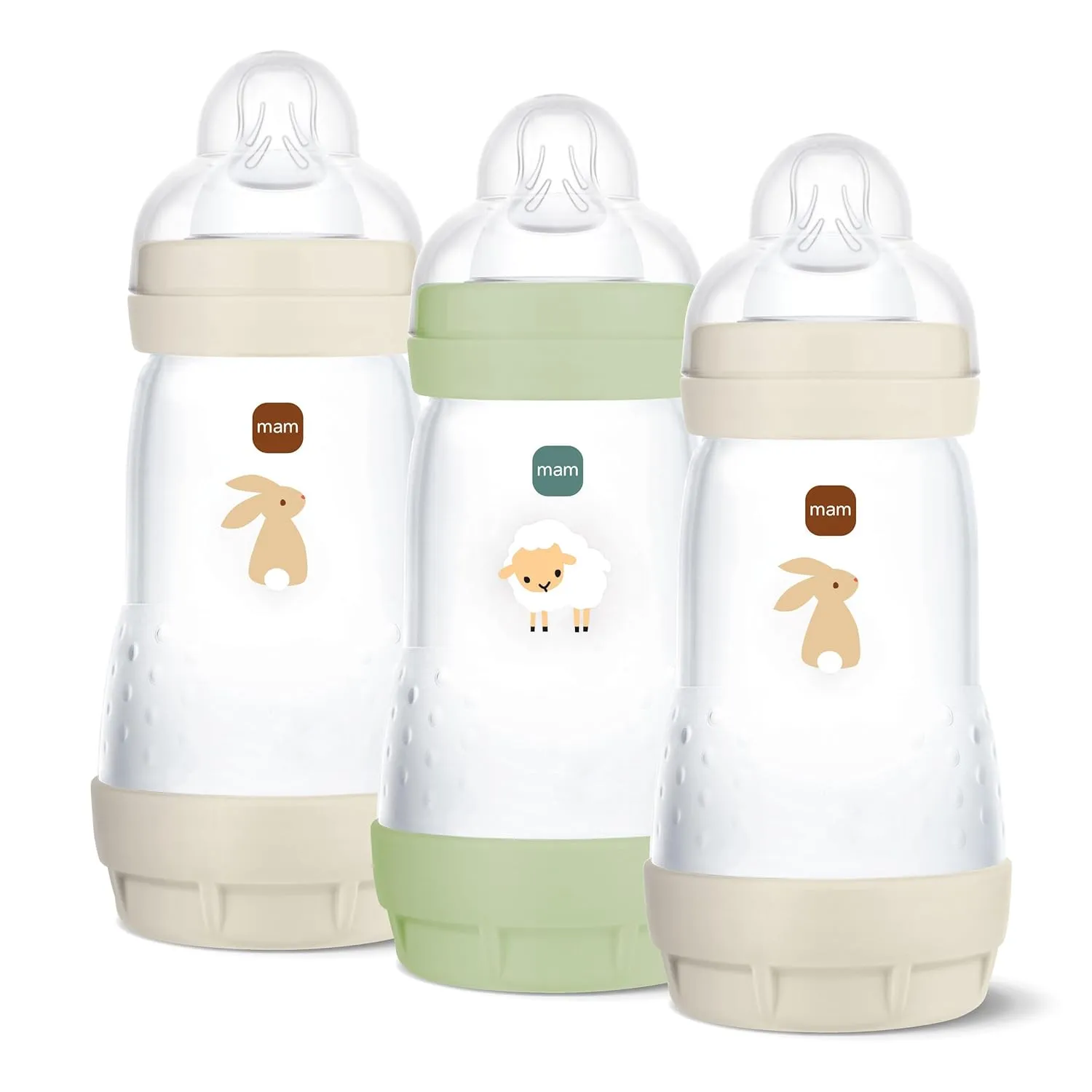 MAM Easy Start™ Anti-Colic 260ml 3 Pack Grounding in Nature Neutral & Green