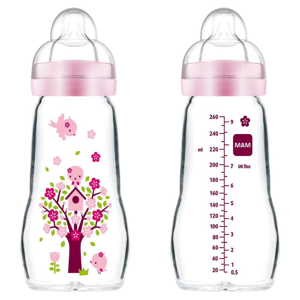 Feel Good 260ml - Glass Baby Bottle