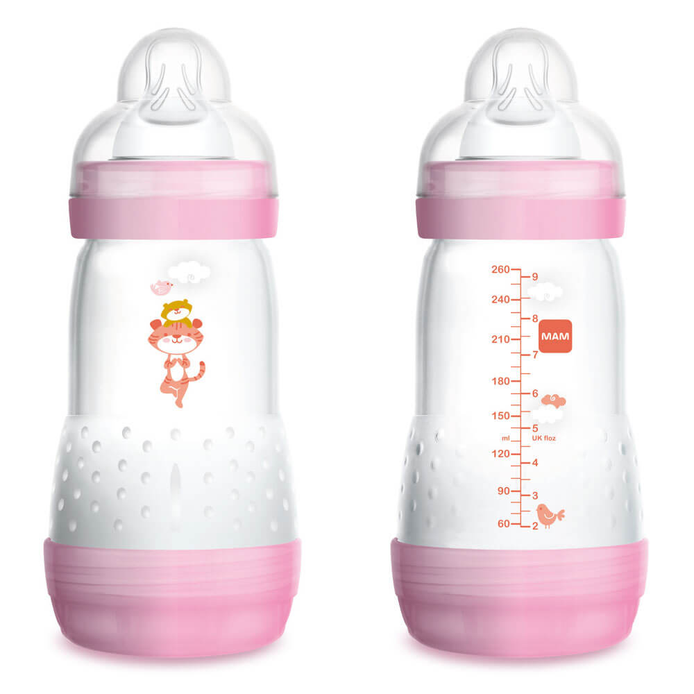 MAM Bottle Feeding Bottle Baby Drinking Water Milk Juice Tea 60ml Anti-Colic 