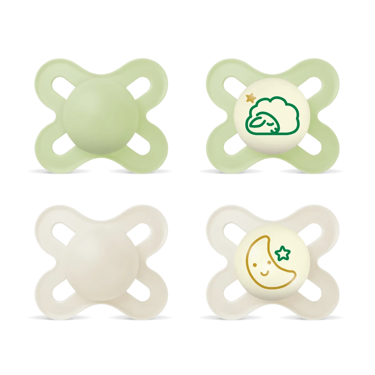 MAM Original Start Day&Night Soother Set 0-2m Neutral