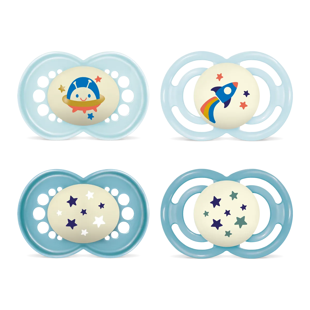 MAM Night Soother Set 6+m Astro Blue