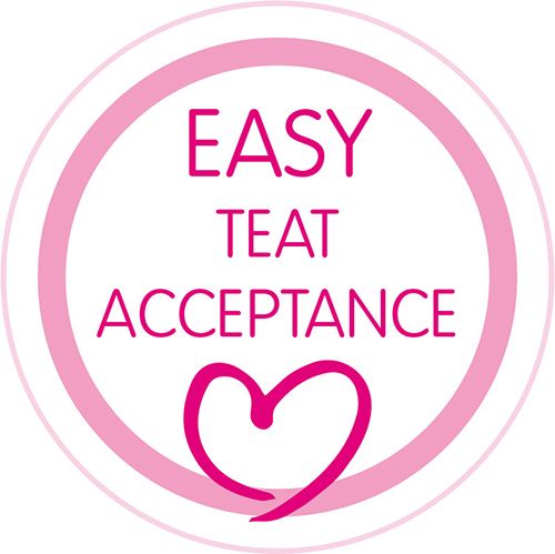 Easy nipple acceptance: extra-small orthodontic nipple is easily accepted by babies. 