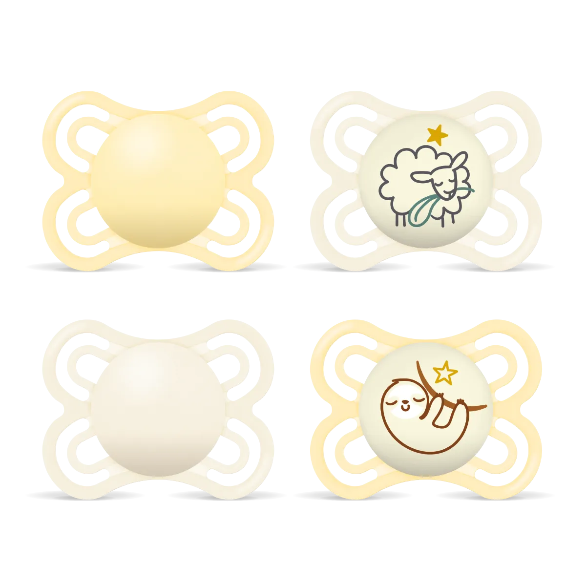 MAM Perfect Day&Night Soother Set 2-6m Neutral