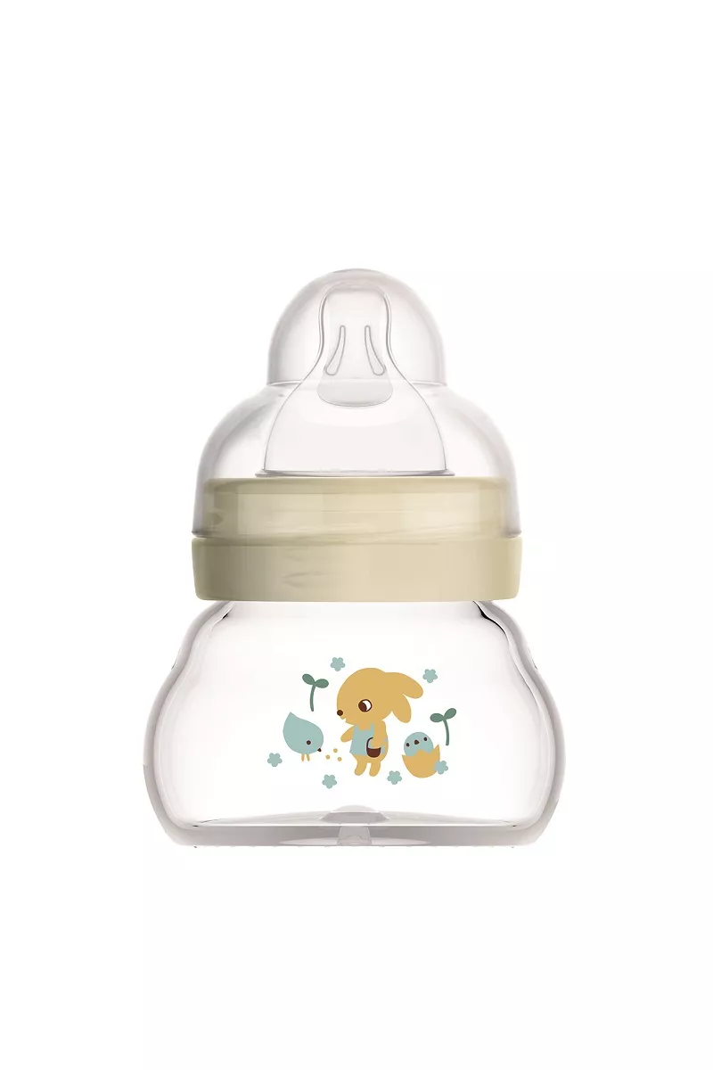 Feel Good 90ml Glass Baby Bottle 0+ months, single pack