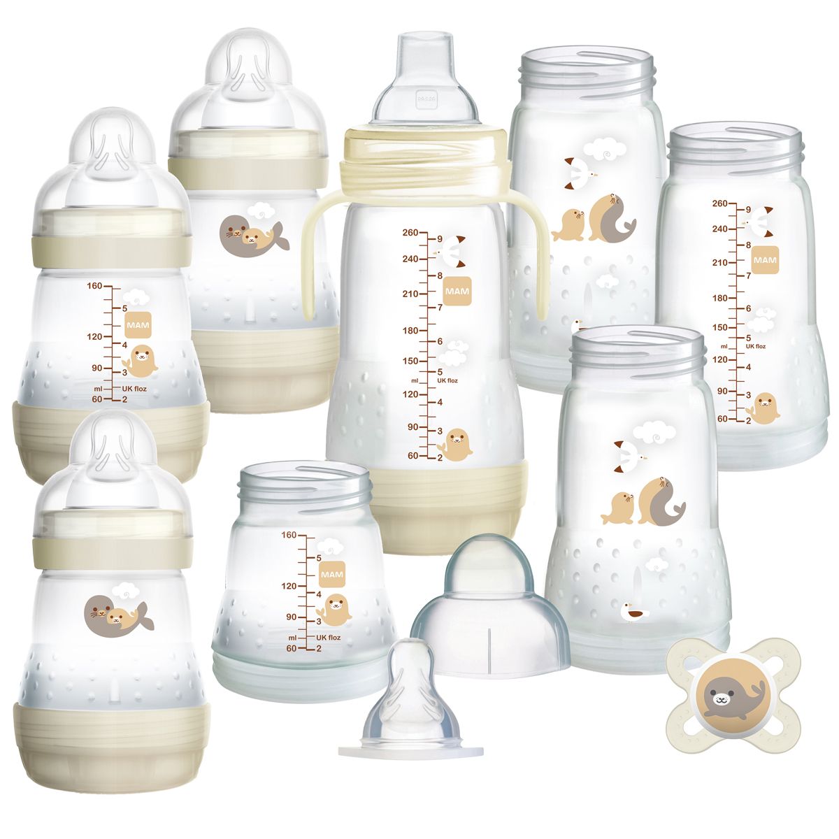MAM Easy Start™ Anti-Colic Self Sterilising Bottles - Newborn - 11 Piece Set