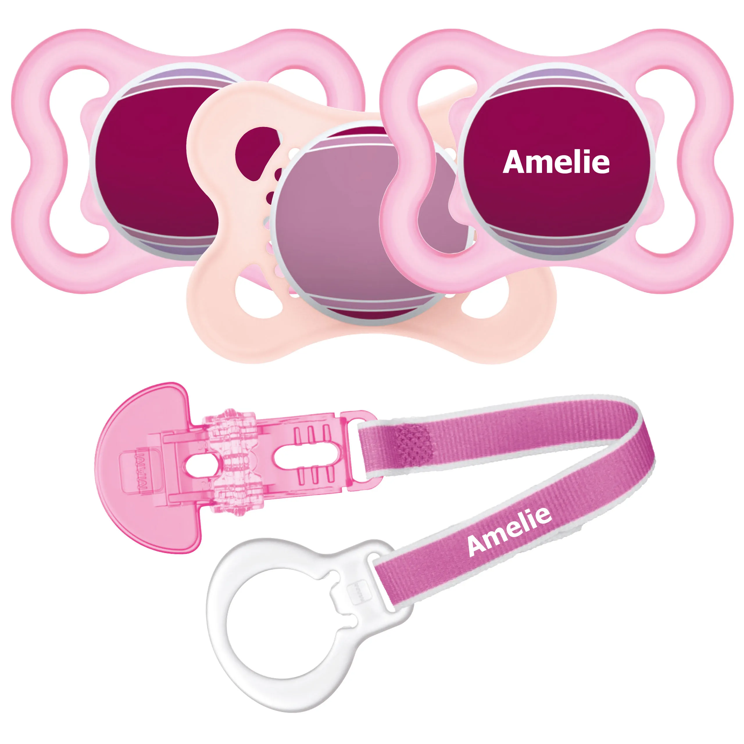 MAM Individual Newborn Box  Schnuller und Clip 0+ Monate, 3er Set