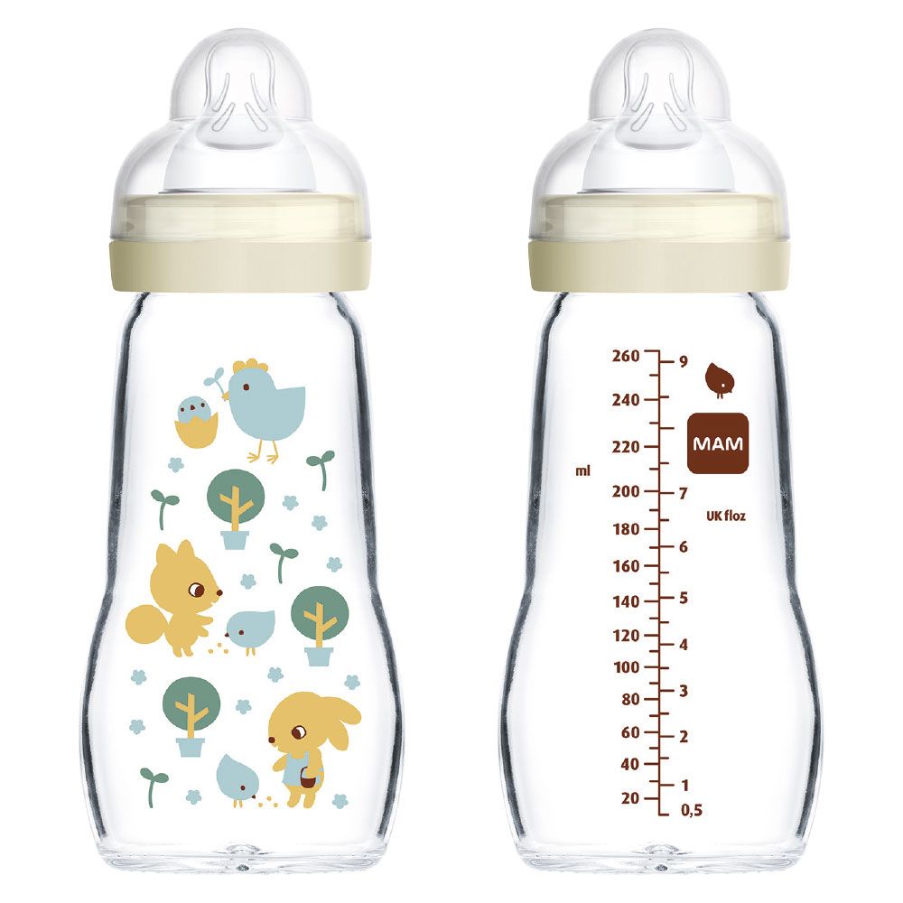 MAM Feel Good Glass Baby Bottle 260ml a € 10,67 (oggi)