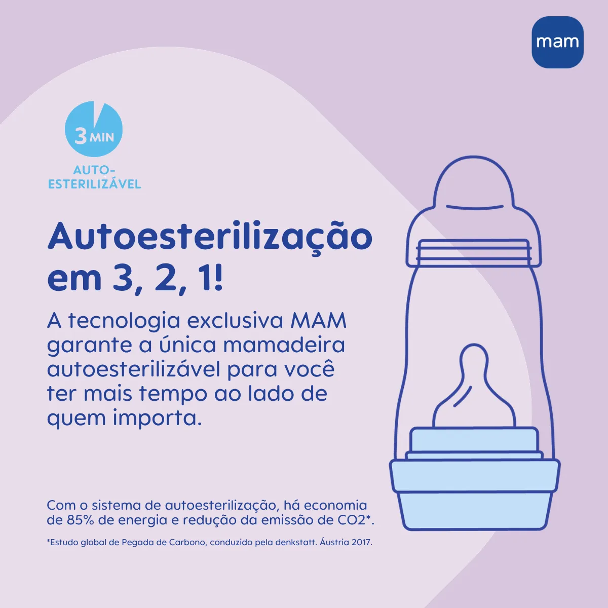 MAMADEIRA MAM EASY START 130ML - EMBALAGEM UNITARIA ROSA