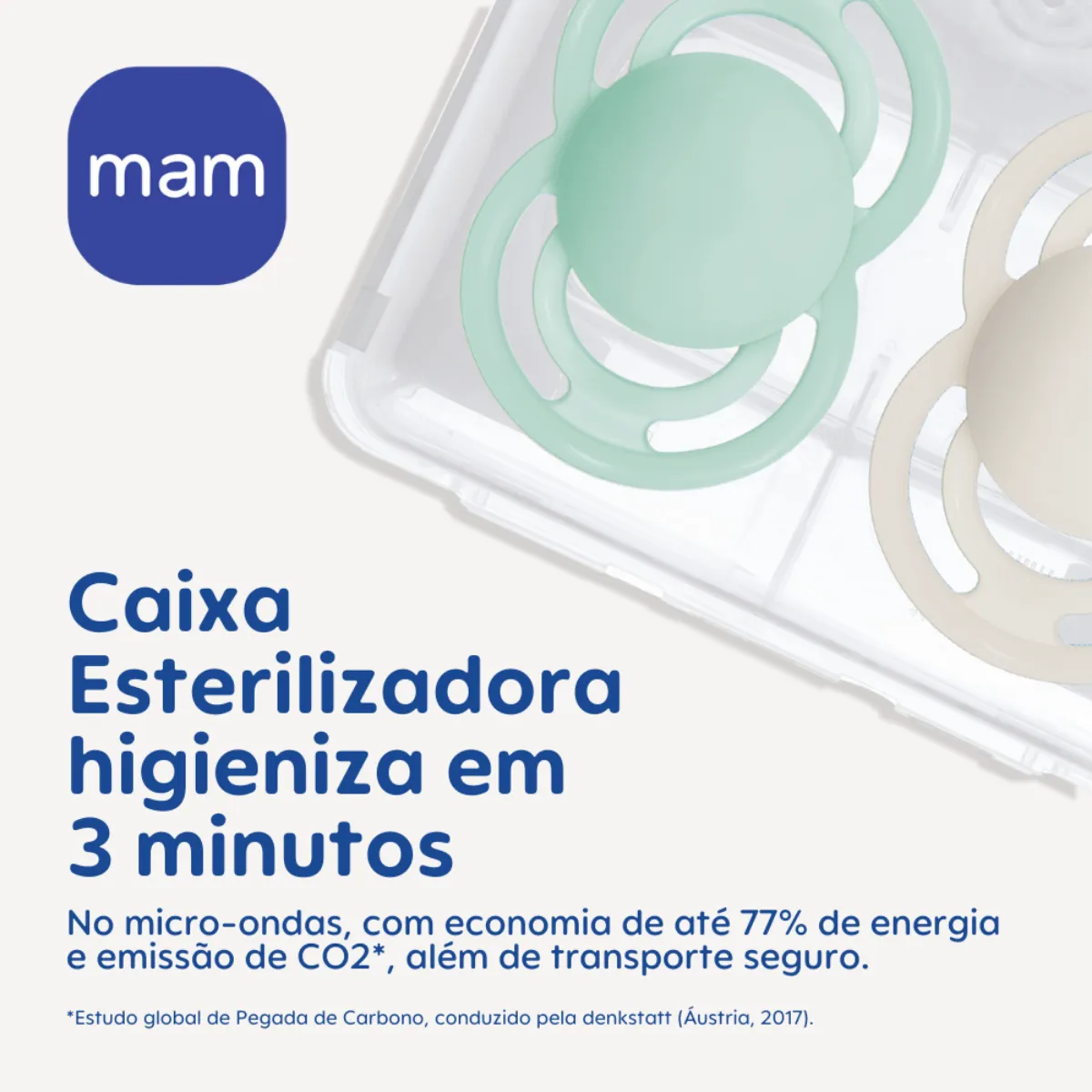 CHUPETA MAM PERFECT NIGHT 6+ MESES - EMBALAGEM DUPLA AZUL